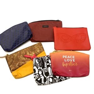 Ipsy Set of 6 Makeup Cosmetic Travel Bags